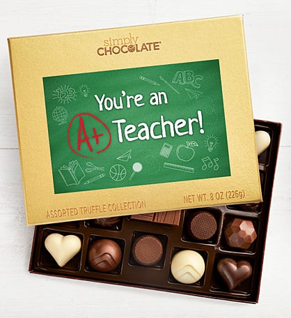 You’re An A+ Teacher 19 pc Chocolate Box